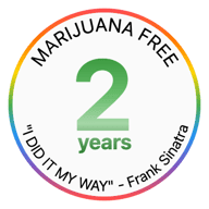 Marijuana Free - 2 years chip
